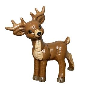 Vintage 1980s Ceramic Kimple Christmas Reindeer No Cracks Or‎ Chips